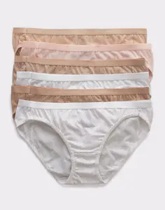 Hanes Ultimate Women's Breathable Cotton Bikini Underwear 6-pack Multi Pack Comfortable Fit Soft Stretch Fabric 42h6cc