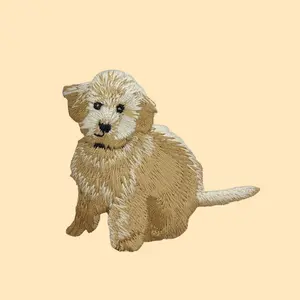 Golden Doodle Puppy Iron-On Patch