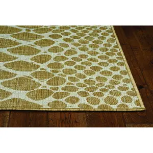 HomeRoots  47 x 31 in. Natural Polypropylene Rug
