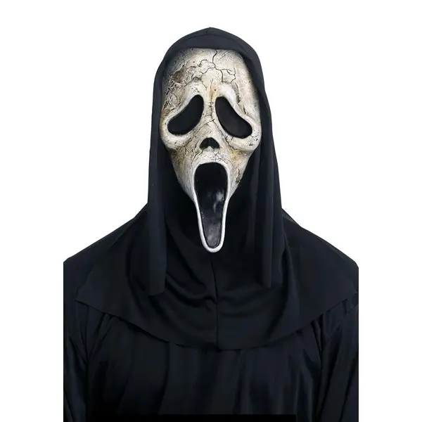 Adult Ghost Face Costume Aged Mask Adult Ghost Face Costume Aged Mask