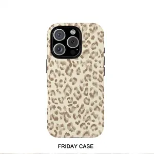 Fashionable leopard print pattern design for iPhone 13 17 16PM 15 14 11 2in1case