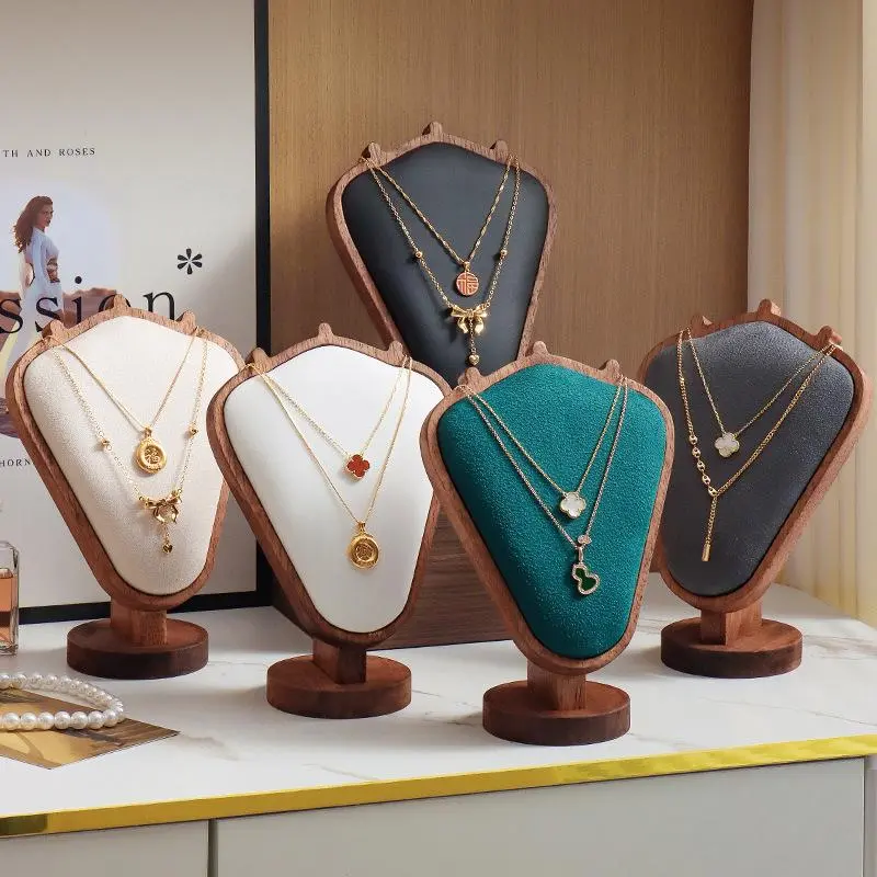 Wooden Jewelry Display Stand, 1 Count Jewelry Display Rack, Jewelry Organizer, Home Organizer for Necklace, Bracelet, Earrings, Rings, Boxes, Jewelry Holder Organizer