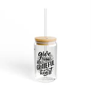 Melanin Drip Sipper Glass, 16oz