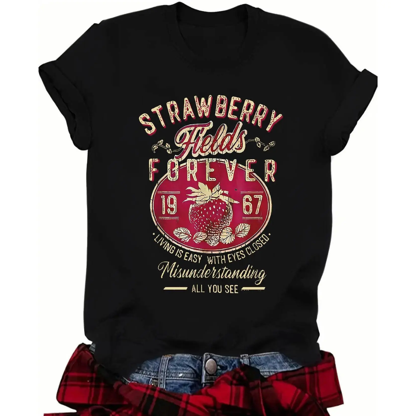 Wo Letter Print Round Neck Tee, Casual Short Sleeve Crew Neck T-shirt Summer, Fashion Wo Top Daily Wear white teeshirt