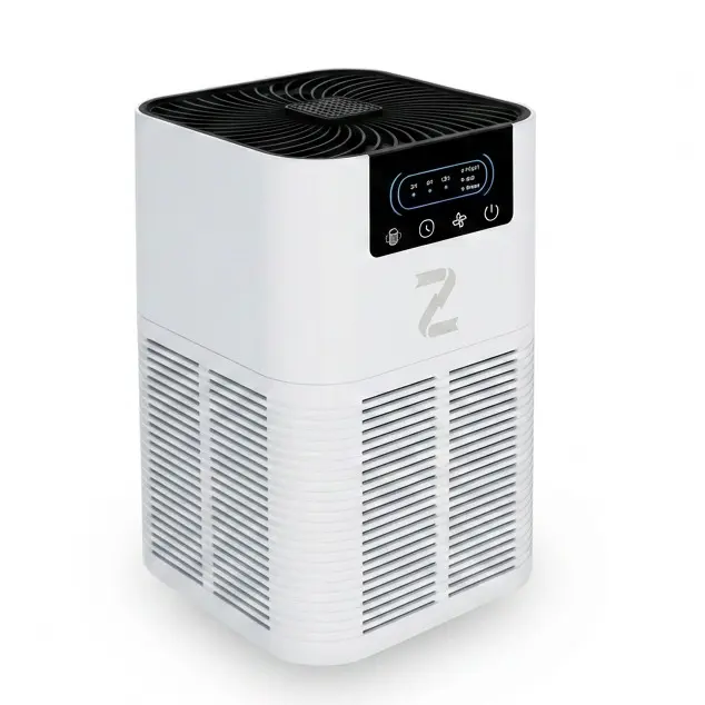 ZENTRO Air Purifier for Home Pets - HEPA Filter for Wildfire Smoke & PM2.5 Air Quality Monitor - Large Room Air Purifier for Pet Dander Hair Odor Dust - High CADR Quiet Air Cleaner for Living Room