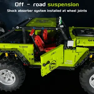 Static Version Premium Off-Road  Toy Building Blocks 2680pcs Vehicle with Rotatable Doors for Parent-Child Interaction Classic Driveable Door