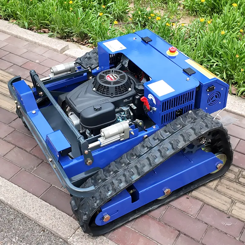 AWY-550 Smart Automatic Lawn Mower - EPA Approved Remote Control Garden Tool, Durable Rubber Tracks for Rough Terrain, Uneven Ground