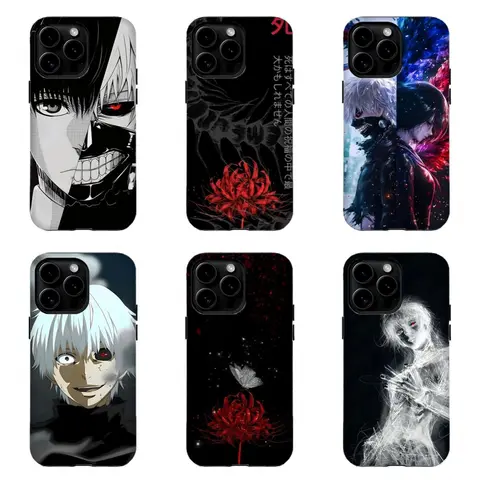 Tokyo Gh0ul Ken Kaneki phone Case, Handheld Hard Protection Cover for Anime Manga Fans, Compatible for iPhone 17 Pro Max 16 15 14 13 12 11 for Samsung S21 S22 S23 S24 S25 case, Valentine's Day Gift