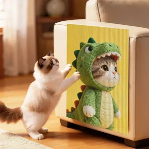 High Adhesion Self-Adhesive Cat Scratching Mat for Indoor Cats, Durable Claw Care and Interactive Climbing Board, Wall and Sofa Placement, Furniture-Friendly Cat Protection, DIY Cat Wall Layout, Home Decor Accessory and Gift for Cat Lovers