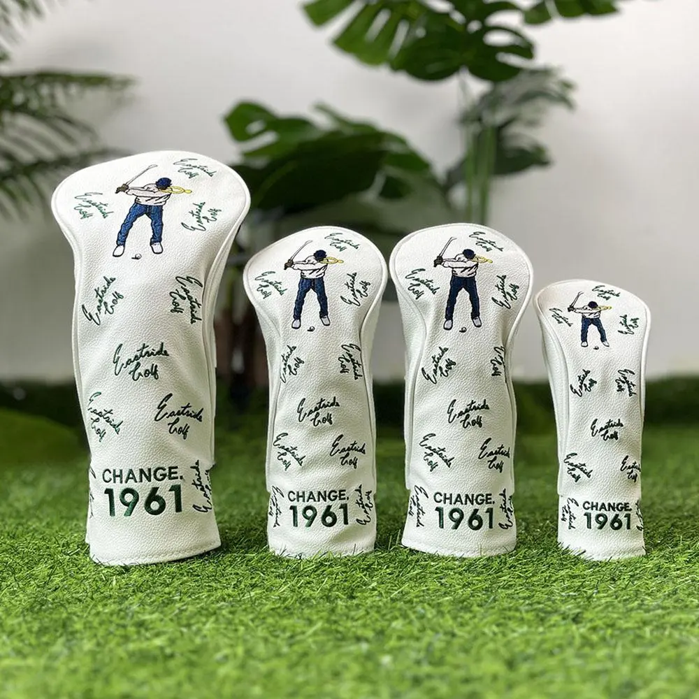 1961 Golf Club Cover Head Cover, High-Quality PU Driver Fairway Hybrid Protector, Limited Edition Design for Optimal Protection & Style Golf Accessory, Golf Equipment, Golf Gear
