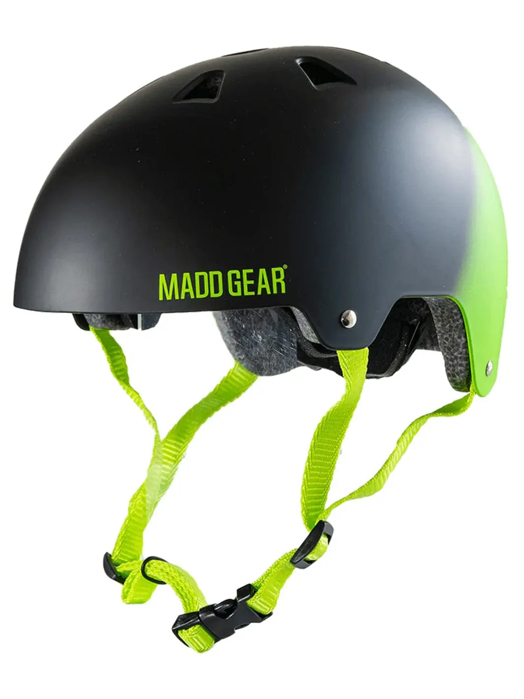 Certified EPS Helmet - Black Green - S/M - Madd Gear