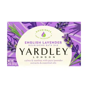 Yardley London Moisturizing Bath Bar, English Lavender, Body Care Fragrance Coconut Daily