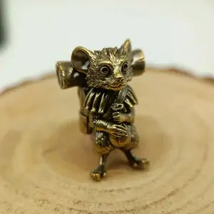 Brass Explorer Edc Keychain, Compact Size, Sports Style Men's Accessory, Artistic Flair, Modern Adventure Totem, Adventure Motif, Durable Fashionable Daily Use