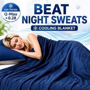 Cooling Blanket for Night Sweats Dual-Sided Instant Cooling Blanket Lightweight Breathable Summer Blanket for Hot Sleepers | CANSUNCH