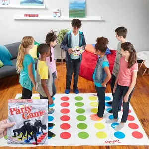 Twister Party Game - Family Indoor Outdoor Body Twisting Interactive Group Sports Toys for Children Adults Fun Aids