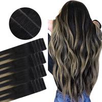 1B/19/1B-Balayage Natural Black to Light Blonde