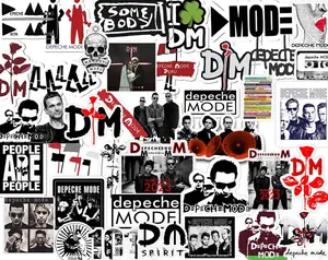 50 Pcs Depeche Mode Stickers,Depeche Mode Tour 2023 Stickers,Tour 2023 Sticker,Music Sticker,Vinyl Sticker,Gift For Fan,Sticker Collection