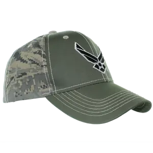Air Force Neutral Camo Cotton Cap with Embroidered Wings Logo