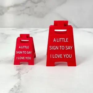 1pc Romantic Office Desk Decor, I Love You Sign, Perfect Valentine Gift for Girlfriend Boyfriend Family, Birthday Present Idea, Novelty Desk Decor