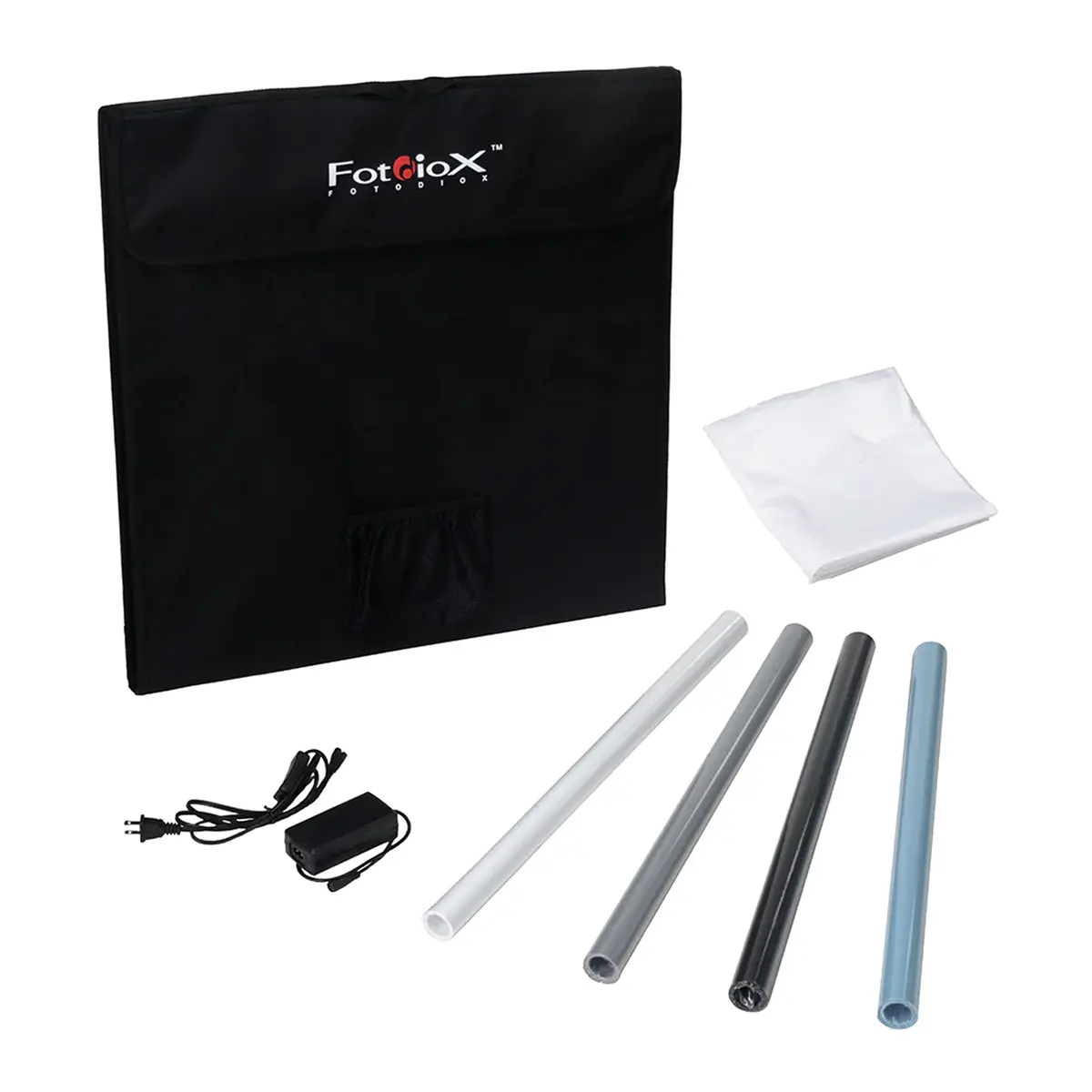 Fotodiox Pro Series 24x24in Complete Kit LED Studio-In-a-Box Light Tent with Integrated Lights for Table Top Photography, Photographers
