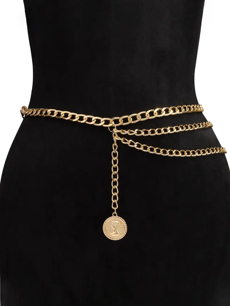 European and American retro black lace-up leather corset belt for