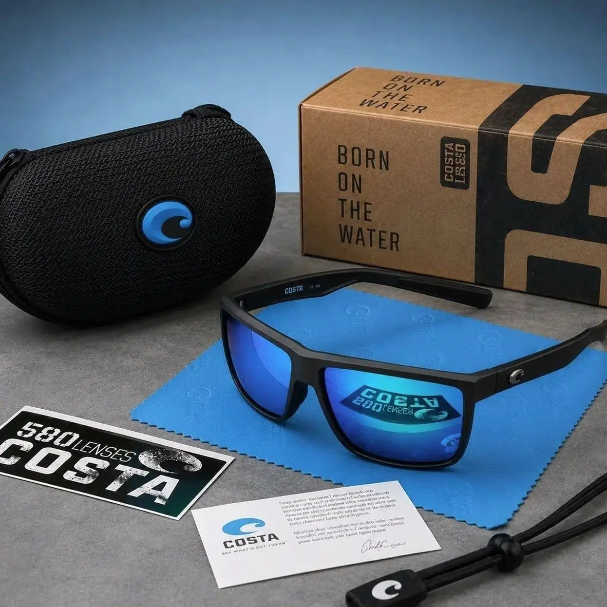 Costa Del Mar UV400 Polarized Sunglasses Outdoor Adventure Fishing Beach Performance Eyewear 8WF