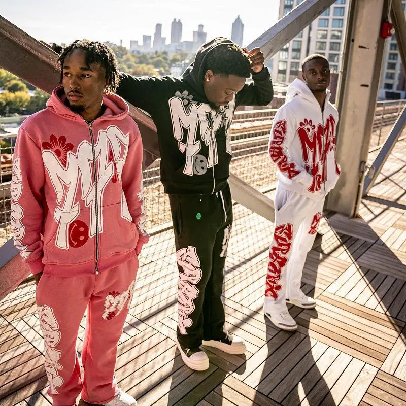 Y2K Letter Print Hoodie Set � C Streetwear Hip-Hop Style