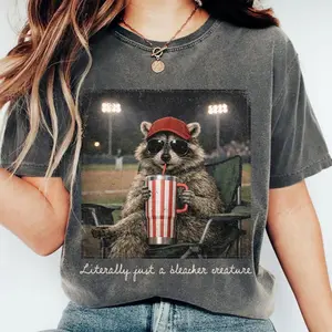 Comfort Colors Racoon Funny Ballfield Shirt, Baseball Mama Tumbler Style Shirt, Softball Shirt, Travel Baseball Shirt Tournament, Softball Ball Mom Shirt