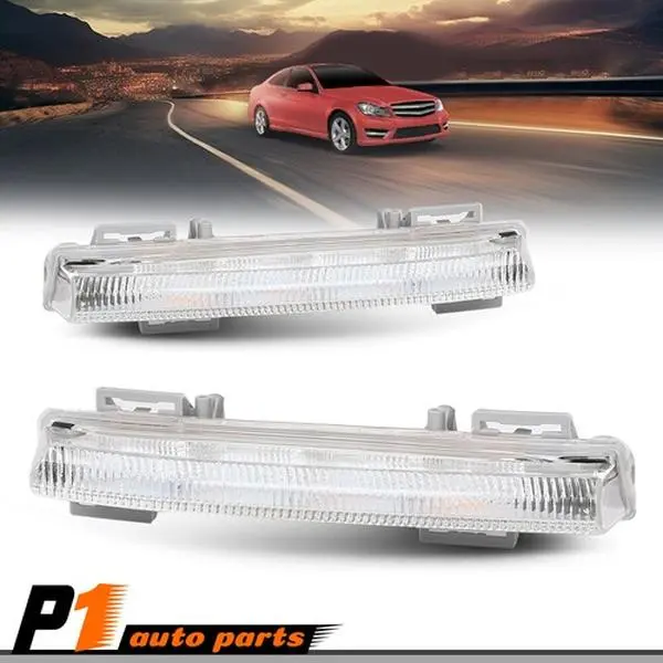 LED Fog Light Daytime Running Fit For Mercedes 07-14 W204 C250 C300 C350 E63AMG