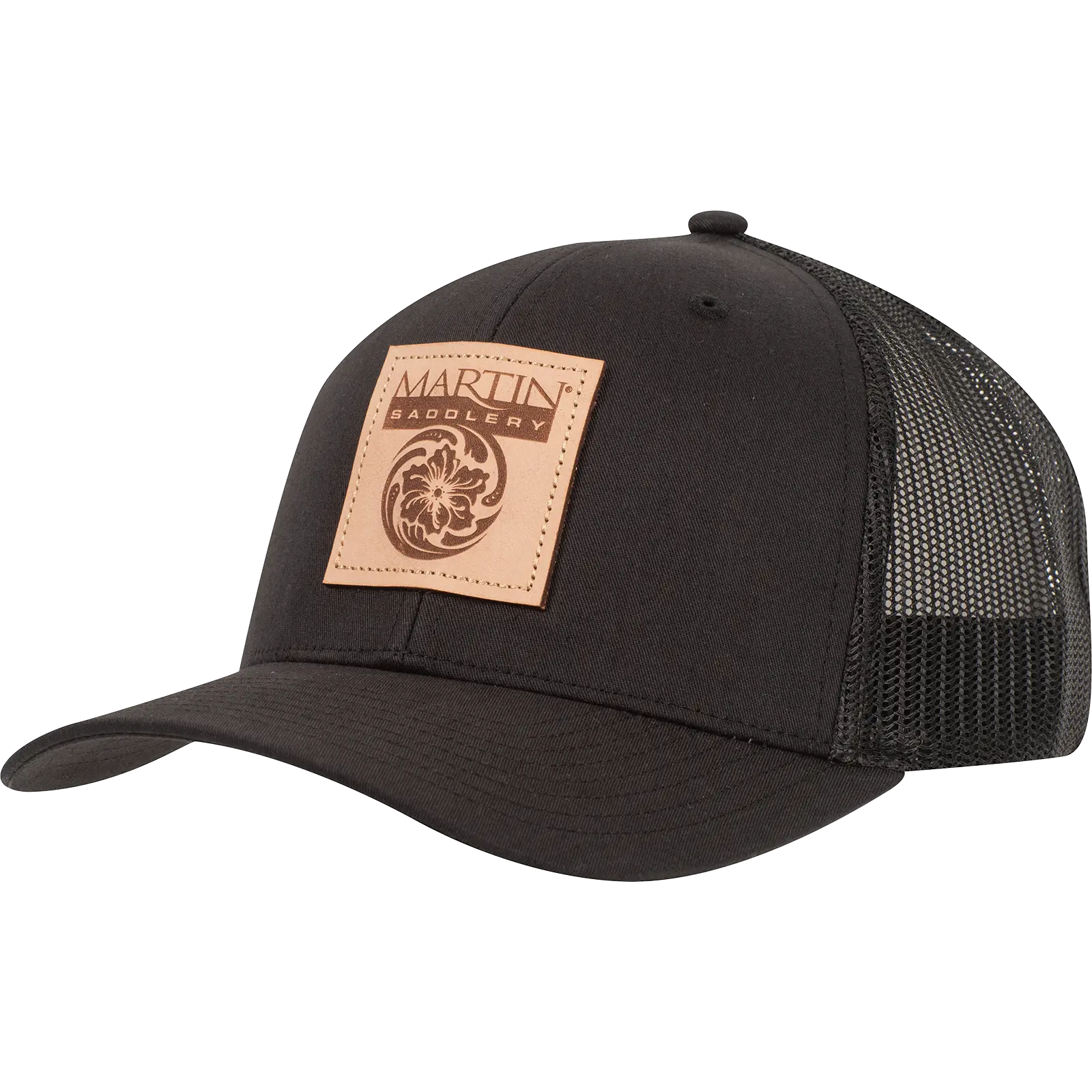 Martin Saddlery Caps Faux Leather Patch Logo