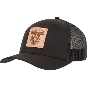 Martin Saddlery Caps Faux Leather Patch Logo