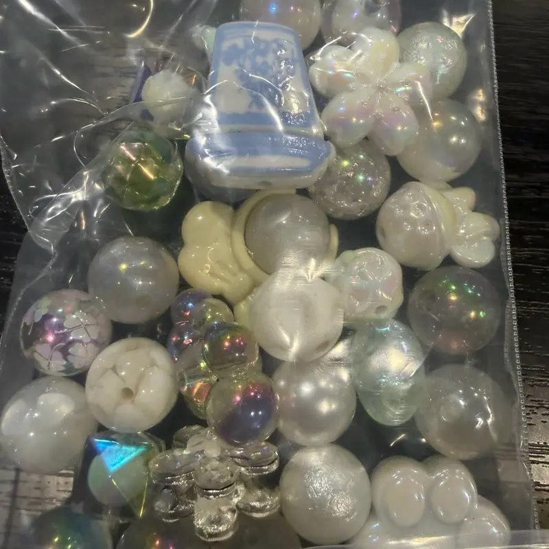 White Mixed Beads