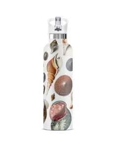 Conchas Maris 25oz Insulated Bottle | Vintage Seashell Art