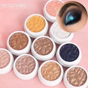 10pcs/set Metallic Pearlescent Eyeshadow Cream, Glitter Shimmer Eyeshadow, Smooth Mashed Potato Effect, Shiny Pearls and Metallic Luster, Easy To Apply, Waterproof and Sweatproof, Create Charming Eye Makeup