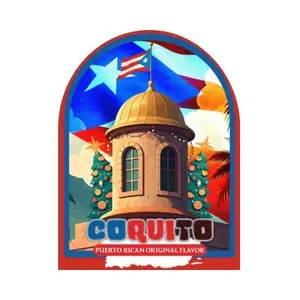 Coquito Brand 3x2 Coquito Bottle Labels Stickers Physical Item 2 Inch by 3 Inch Decorative Stickers for Bottles Each order includes 12 stickers Star