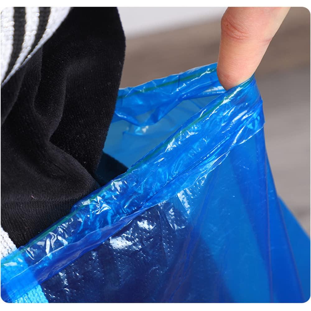10 piece Disposable Rain Shoe Cover Waterproof Non slip and Sand proof Rainy Day Foot Cover Unisex Transparent Color and Blue Suitable for Indoor and Outdoor Rainy Days