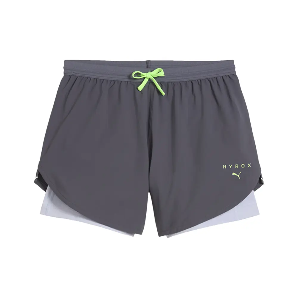 PUMA Womens X Hyrox Ultraweave 2-In-1 Shorts Casual Bottoms Casual - Grey