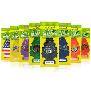 Car Air Freshener, Car Fragrance with Hanging Design, Available in 4, 8, 16 Piece Sets, Eight Unique Scents for Rearview Mirror Decoration