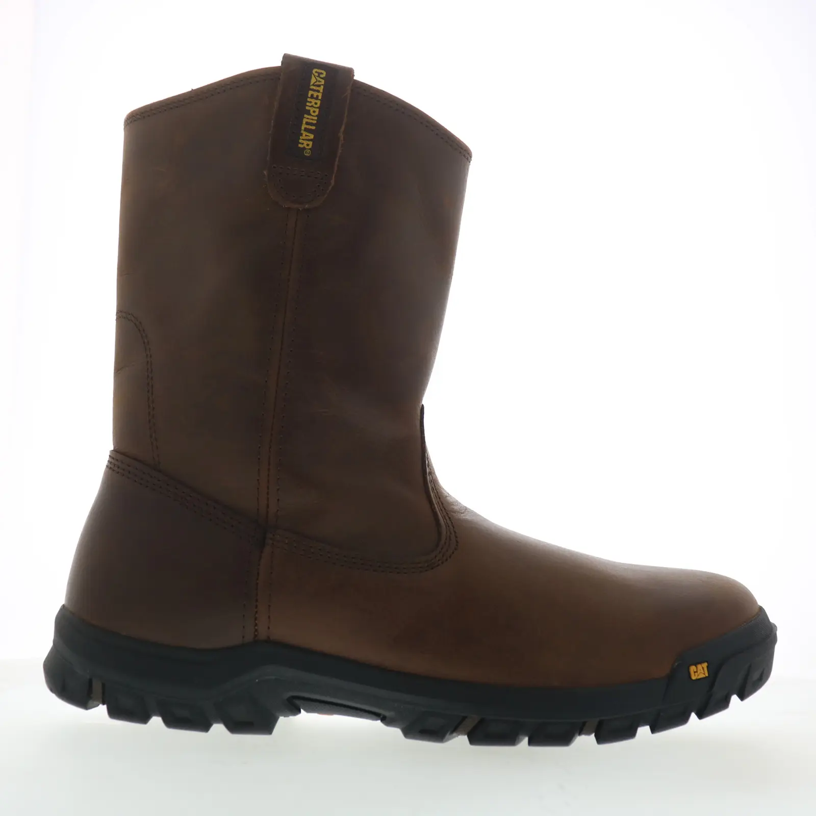 Caterpillar Drawbar P51034 Mens Brown Leather Slip On Work & Safety Boots
