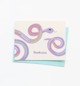 Thanksssss Snake // Greeting Card
