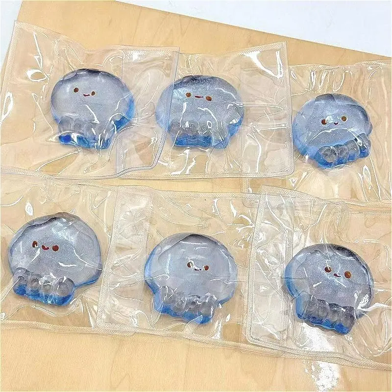 Taba Squishy Jellyfish Fidget Toy, Anxiety Stress Relief, Desk Decor for Adults & Kids, Easter Classroom Gift