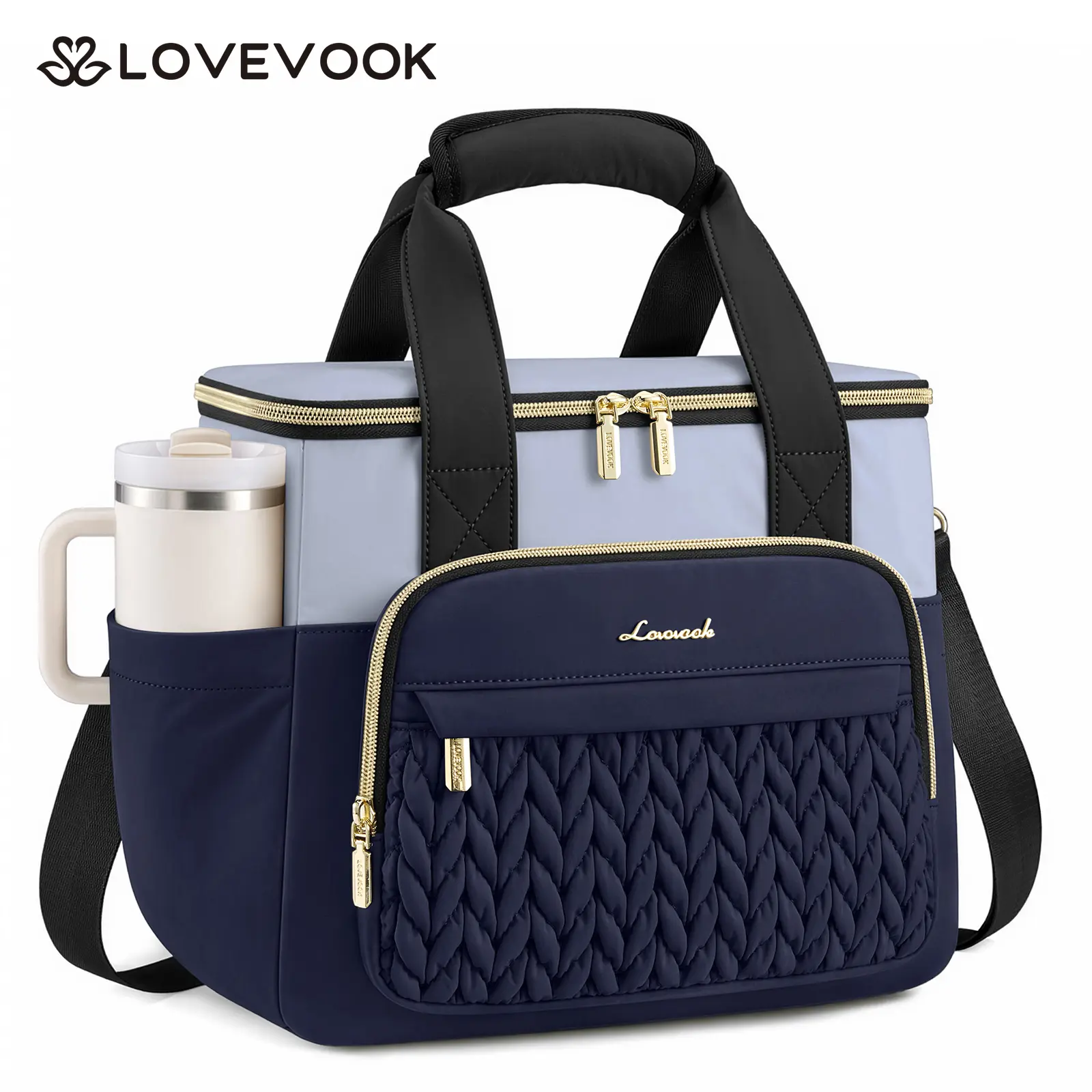 Dark blue-light blue-black