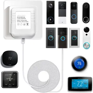 24  Transformer, C Wire Adapter for Nest Honeywell Ecobee and Sensi Thermostat, Doorbell Transformer Compatible with  Video Doorbell