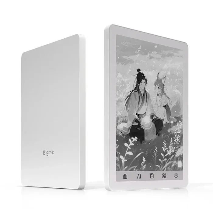 Bigme B6 Monochrome Eink eReader Device, Dedicated Ebook Reader with 300 PPI, 4+64GB + 1TB TF Card Slot, Android 14, Google Play 3rd-Party Apps, Warm-Cold Light, Anti-Glare, No Blue Light, Eye-Friendly, Paper-Like Display, Audiobook Support, Bluetooth