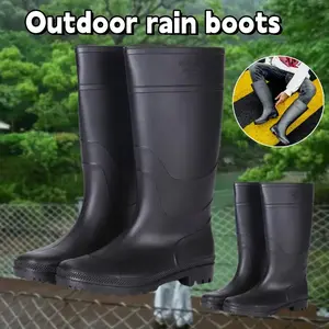 Outdoor Rainy Day Rain Shoes PVC Wear-resistant Waterproof Rain Boots
