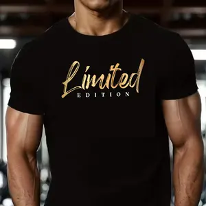 Limited Edition Script T-Shirt, Exclusive Graphic Tee, Trendy Statement Apparel
