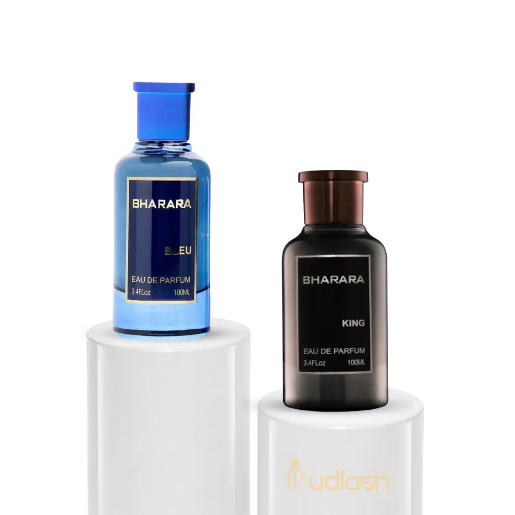 Bharara Bleu + Bharara King | Mens Fragrance | 100ML - 3.4 Oz | Eau De Parfum | Orange-Bergamot, and Lemon
