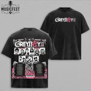Retro Grey Day 2026 Tour Shirt, Vintage G59 Graphic T-Shirt, G59 Design Streetwear Tee, Underground Rap Hip Hop Graphic Shirt, Concert Tour Merch Aesthetic, Heavyweight Cotton Unisex Tee, Gift For Music Fans