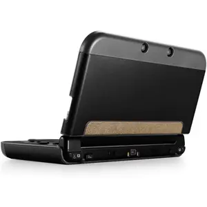 Protective Case Compatible with   3DS XL LL 2015, Black - Plastic +  Full  Protective Snap-on Hard Shell  Case Cover   Hinge-Less Design