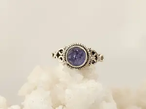Petite Tanzanite Sterling Silver ring